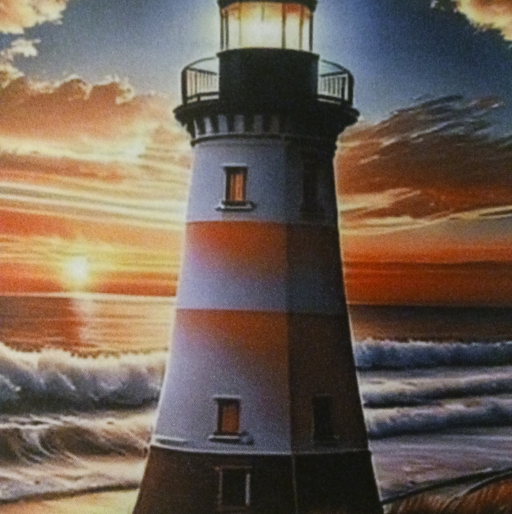Light house computer mouse pad